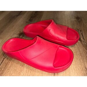 Jordan Super Play Men's Red Slide Sandals‎ Comfort Casual Beach Pool Size 10B